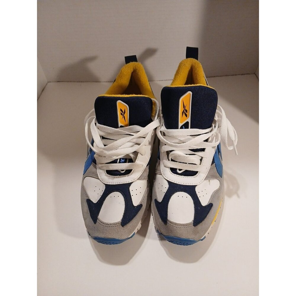 Reebok Mens DV8301 White Grey Blue Size 9 Sneakers